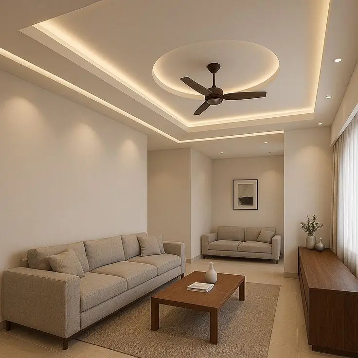 Modern Apartment Gypsum Ceiling